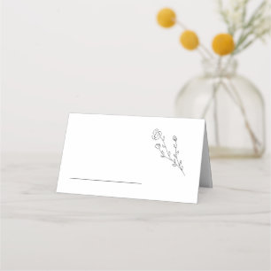 Cartão de Mesa de Casamento Floral Rustic Elegant