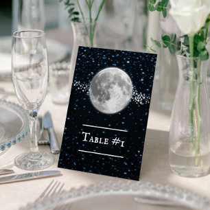 Cartão de Mesa de Casamento Lunar