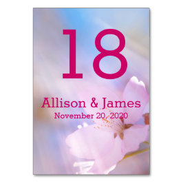 Cartão de Mesa de casamento personalizado