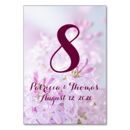 Cartão de Mesa de Casamento personalizável