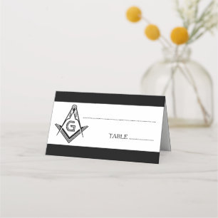 Cartão De Mesa Decorações de Mesas Masônicas Personalizadas Fre