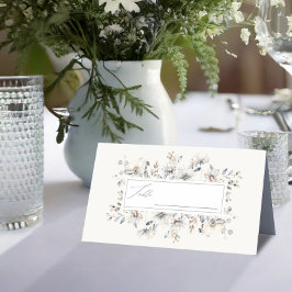 Cartão De Mesa Delicate Wildflower Wreath Floral ID1102