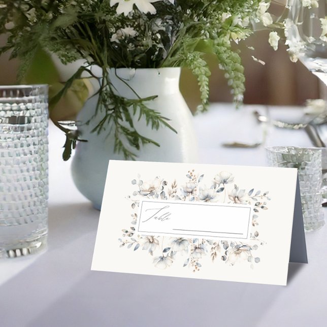 Cartão De Mesa Delicate Wildflower Wreath Floral ID1102 (Criador carregado)