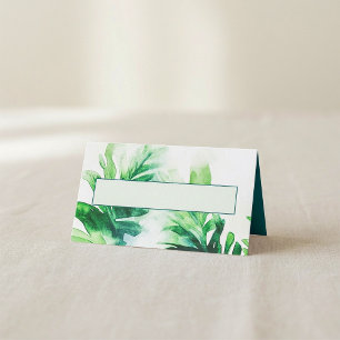 Cartão De Mesa Denominação botânica Tropical Greenerescente Cartõ