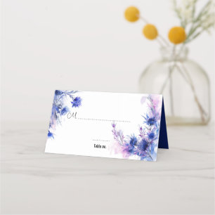 Cartão De Mesa dentro marinho azul 💙 Cornflower Reverie