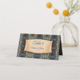 Cartão De Mesa Design moderno egípcio, islâmico, árabe e africano