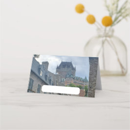 Cartão De Mesa Distrito histórico na cidade de Quebec