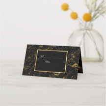 Dourada tipografia de faixas de mármore preta