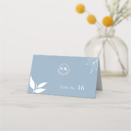 Cartão De Mesa Dusty Blue I Modern Minimalista I Branch Folaves