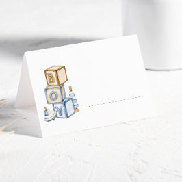 Cartão De Mesa É um garoto Blue Boho Toys