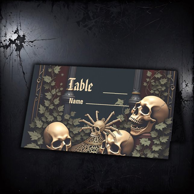 Cartão De Mesa Elegância Gótica Escura. Arco impressionante (Criador carregado)