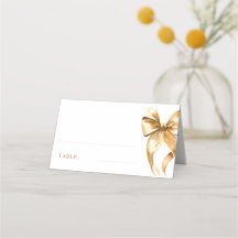 Elegant Gold Bow Table Decor