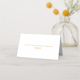 Cartão De Mesa Elegant Gold Script Islamic Wedding Place Card