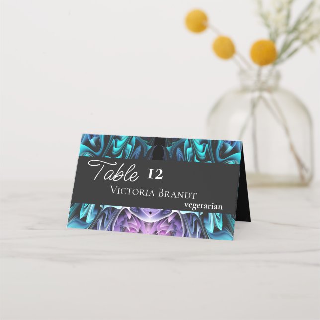 Cartão De Mesa Encantamento Colorido (Frente)