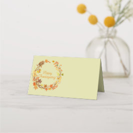 Cartão De Mesa Entretenimento de Ação de Graças Elegante