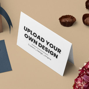 Cartão De Mesa Envie Seu Próprio Design Aqui Modelo Personaliza