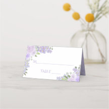 Escrita de Casamento Elegante Floral Roxo lavanda