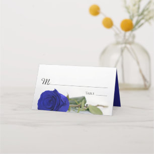 Cartão De Mesa Escrita de Casamento Real Elegante ou Rosa de Coba