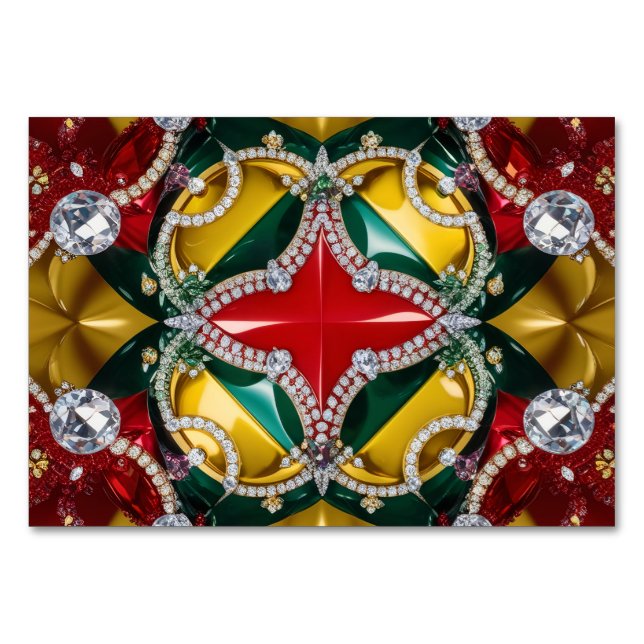 Cartão de mesa especial com as cores de Los Angele (Frente)