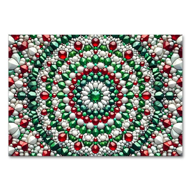 Cartão de mesa especial com Cores Italianas (Frente)