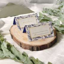 Essência Tropical Casamento Azul e Dourado