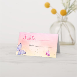 Cartão De Mesa Estamos Encantados A Conhecê-Lo Chá de fraldas De