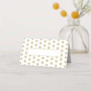 Cartão De Mesa Estrelas Douradas