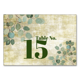 Cartão de Mesa Eucalyptus Greenery