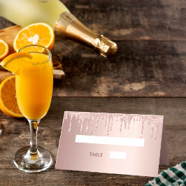 Cartão De Mesa faísca cor-de-rosa brilhante rosa de 70 festa de a