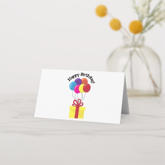 Cartão De Mesa Feliz aniversário! (Frente)