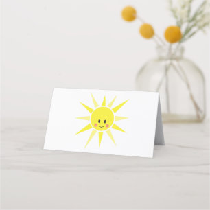 Cartão De Mesa Feliz Sol