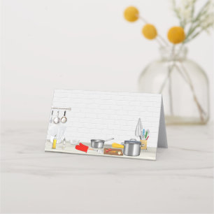 Cartão De Mesa Festa de Cozinhar de cozinha de chef