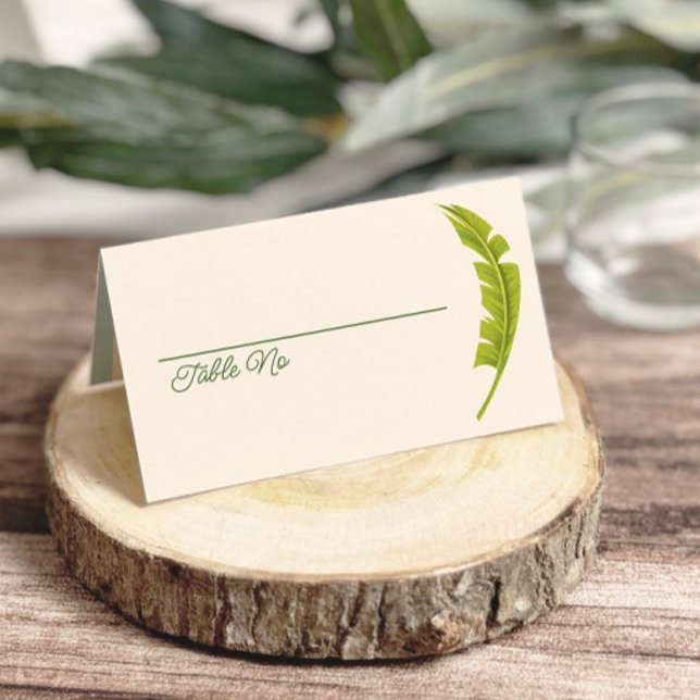 Cartão De Mesa Flamingo Tropics Coastal Seaside Wedding (Criador carregado)