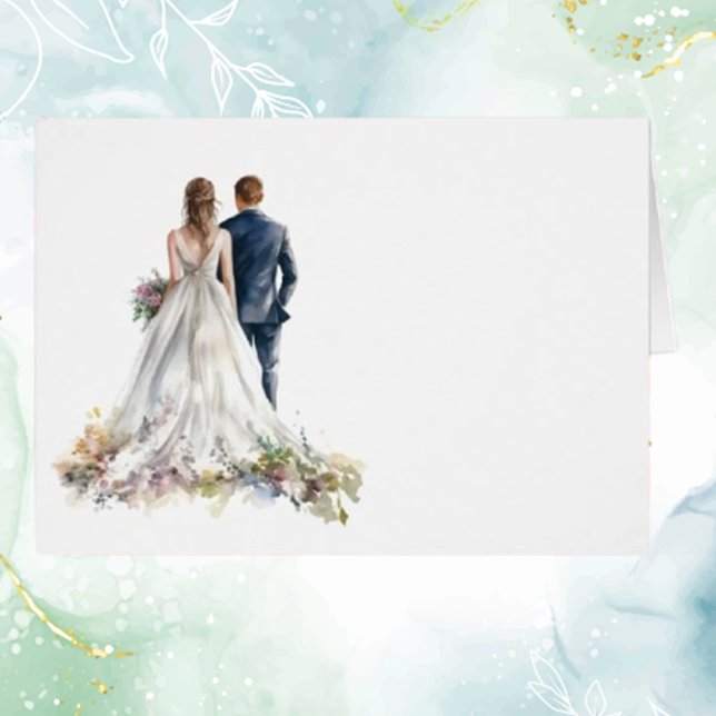 Cartão de Mesa Floral de Boho Clássico Russo (Elevate your special day with a rustic classic boho floral wedding table card. Add a personal touch )