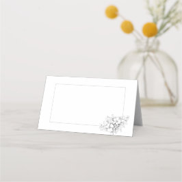 Cartão De Mesa Floral minimalista