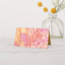 Cartão De Mesa Flores recepções de casamento Frescas Da Placa Ten