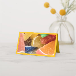 Cartão De Mesa Folded Place Card for Kids' Birthday Party