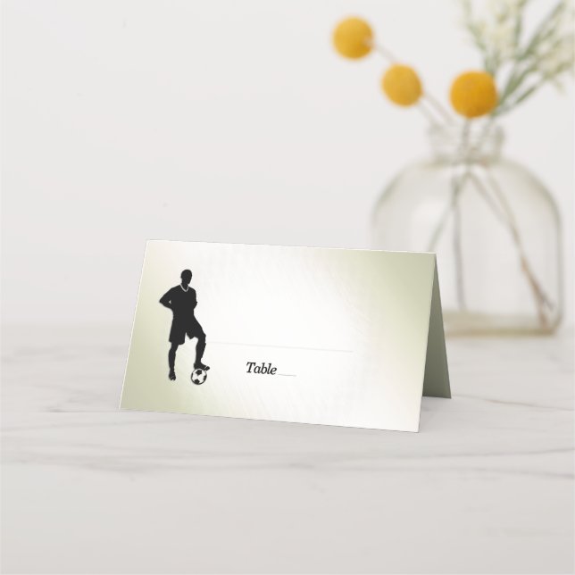 Cartão De Mesa Futebol / Design desportivo (Frente)