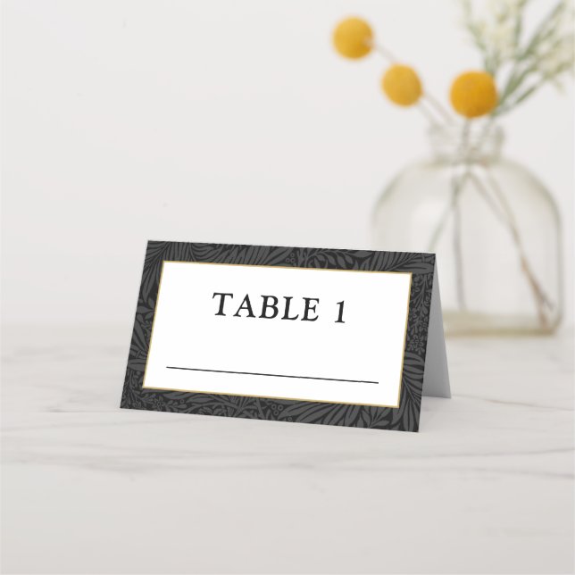 Cartão De Mesa Garrafa Dourada branca Elegante (Frente)