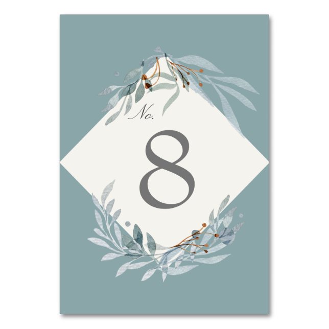 Cartão de Mesa Gentle Botanics (Frente)