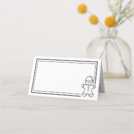 Cartão De Mesa Gingerbird Man