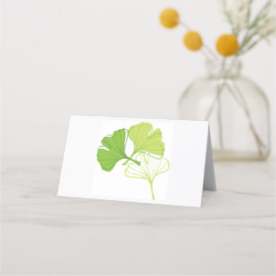 Cartão De Mesa Ginkgo Leaf