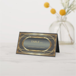 Cartão De Mesa Glam Art Deco Wedding Mesa ID1033
