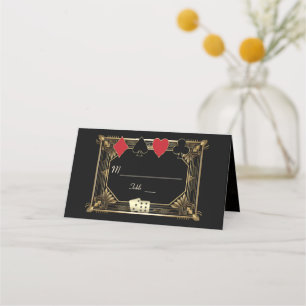 Cartão De Mesa Glam Vegas Casino Royale Excelente Gatsby Wedding