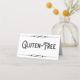 Cartão De Mesa Gluten Free - simples marcador elegante de mesa