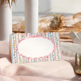 Cartão De Mesa Grandmillennial Floral Place Card