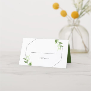 Cartão De Mesa Greenery Garden Deixa Carteira de Casamento de Fra