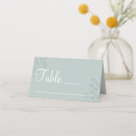 Cartão De Mesa Greenery Wedding Place Card