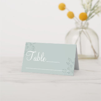 Cartão De Mesa Greenery Wedding Place Card