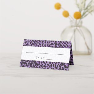 Cartão De Mesa Impressão Leopardo, Manchas, Leopardo Roxo, Casame